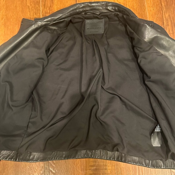 ALLSAINTS Dalby Leather Biker Jacket - Picture 12 of 17